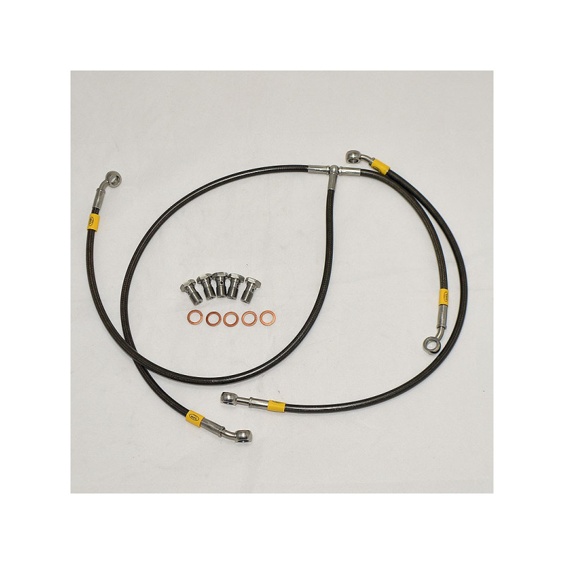 Edelstahl Stahlflex Bremsschlauch ohne ABS