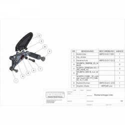 HRP Racing Fußrastenanlage SC59/SC77